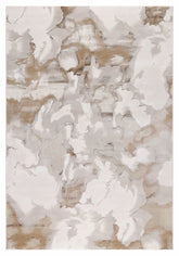 Premium Aurora Claudia Metallic Beige Rug VE08 – Luxury Modern Rug for Living Room & Bedroom